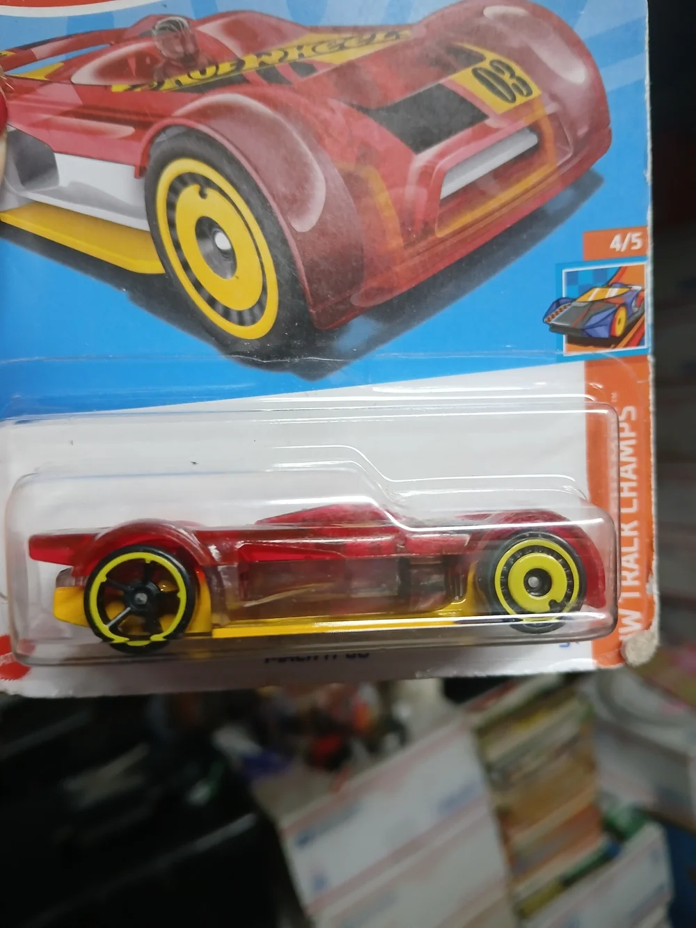 Hot Wheels Mach It Go from the HW Track Champs series (numbered 112/250 and 4/5